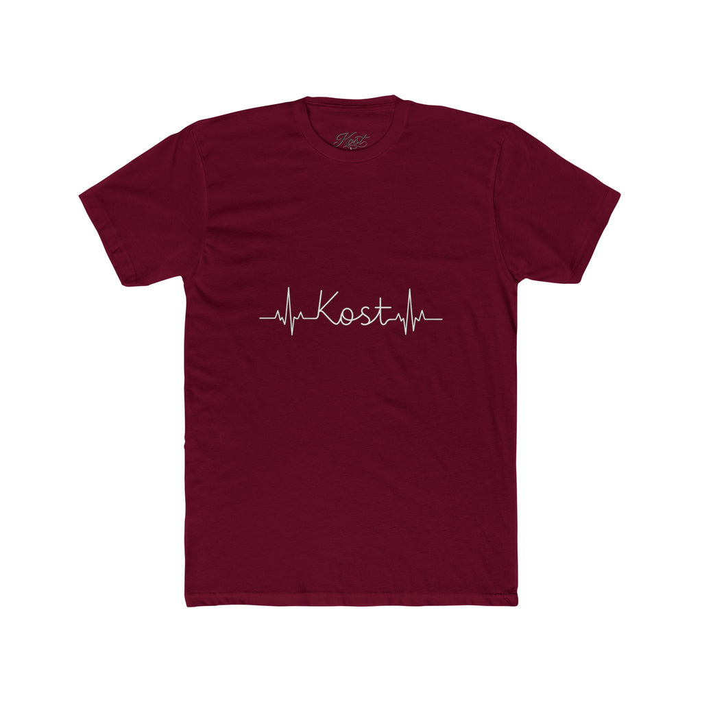 Kosta Heartbeat Tee — Minimal Name ECG Graphic T-Shirt