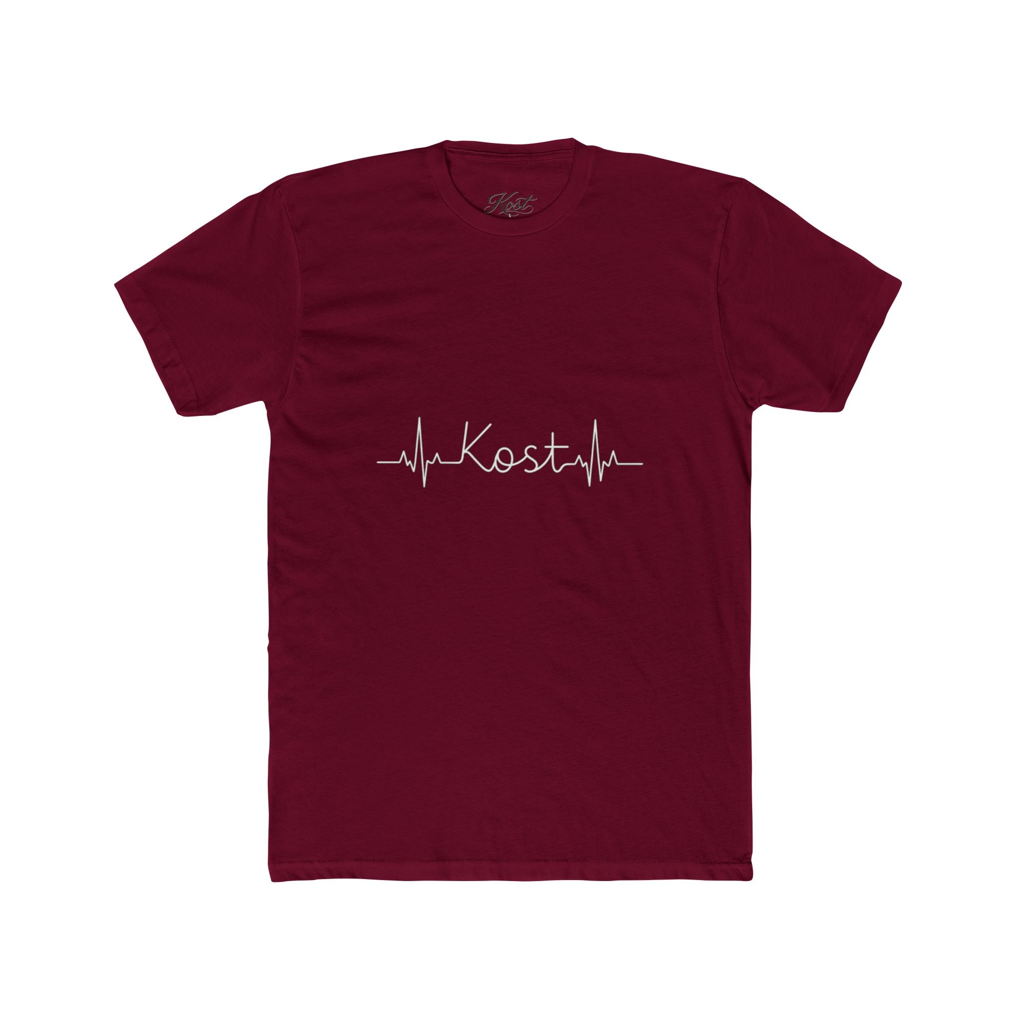 Kosta Heartbeat Tee — Minimal Name ECG Graphic T-Shirt