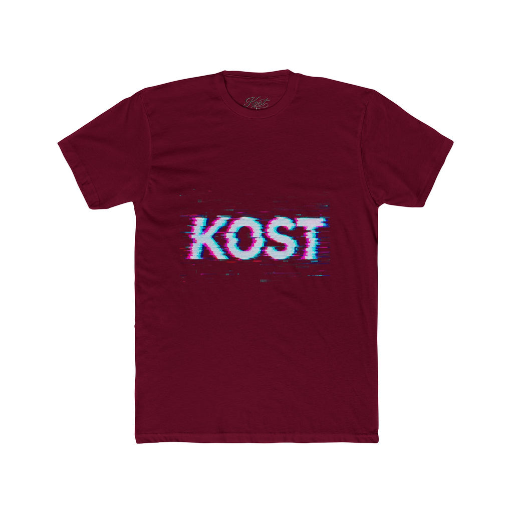 KOST Glitch Graphic Tee — Retro Vaporwave Logo T-Shirt