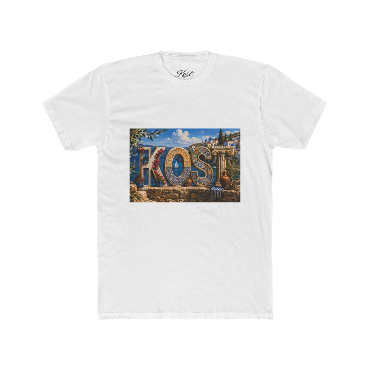 KOST Vintage Postcard Tee — Scenic Coastal Travel Graphic T-Shirt
