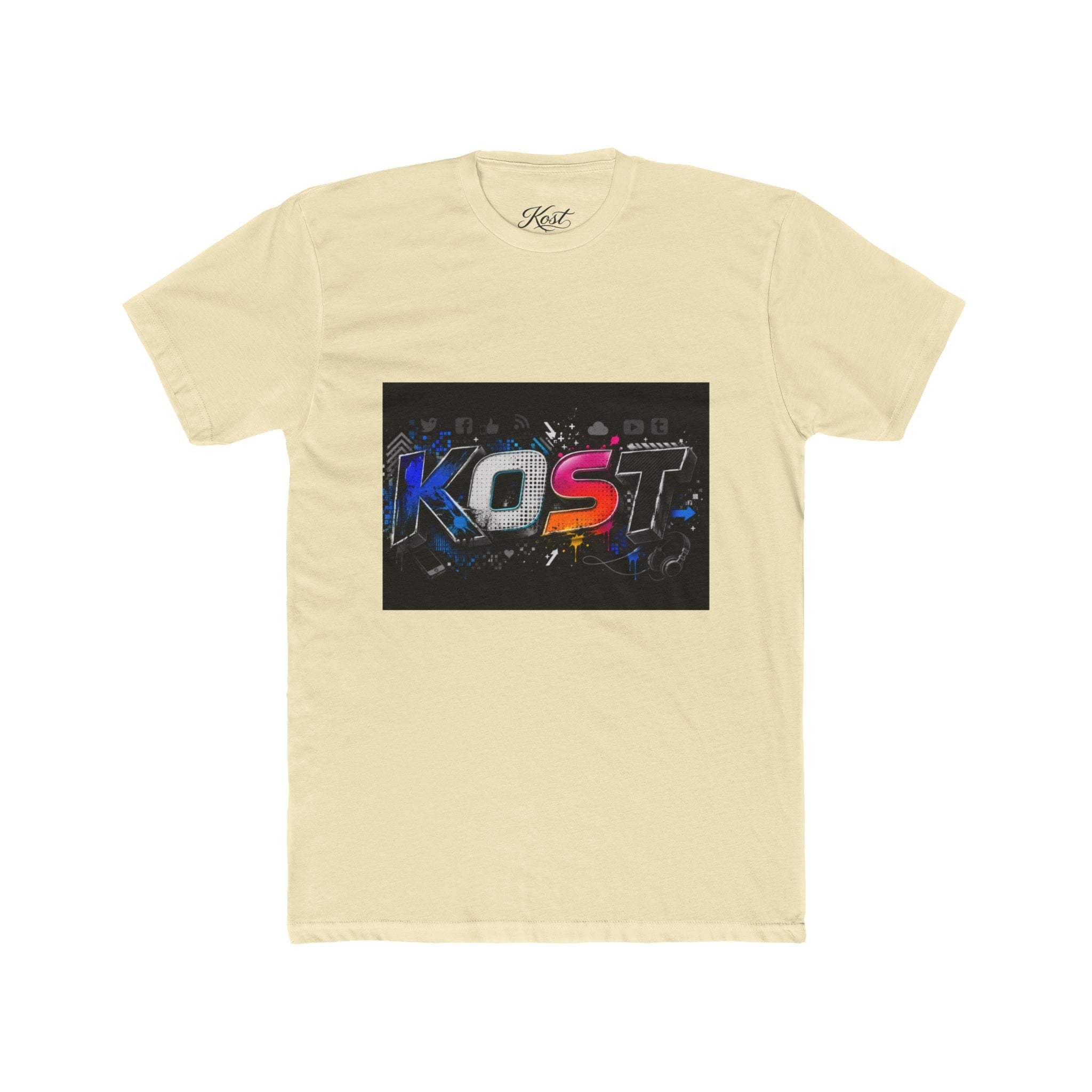 KOST Graphic Tee — Retro Neon Gaming Logo T‑Shirt