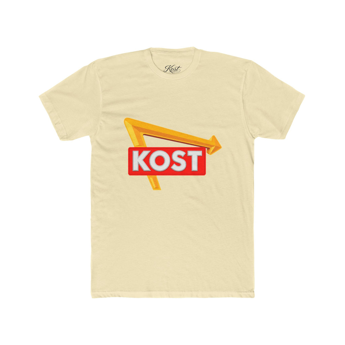 KOST Logo Tee — Retro Arrow Graphic Cotton T-Shirt