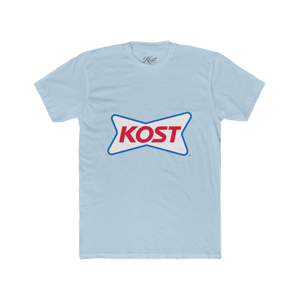 KOST Logo Tee — Retro Red & Blue Graphic T-Shirt