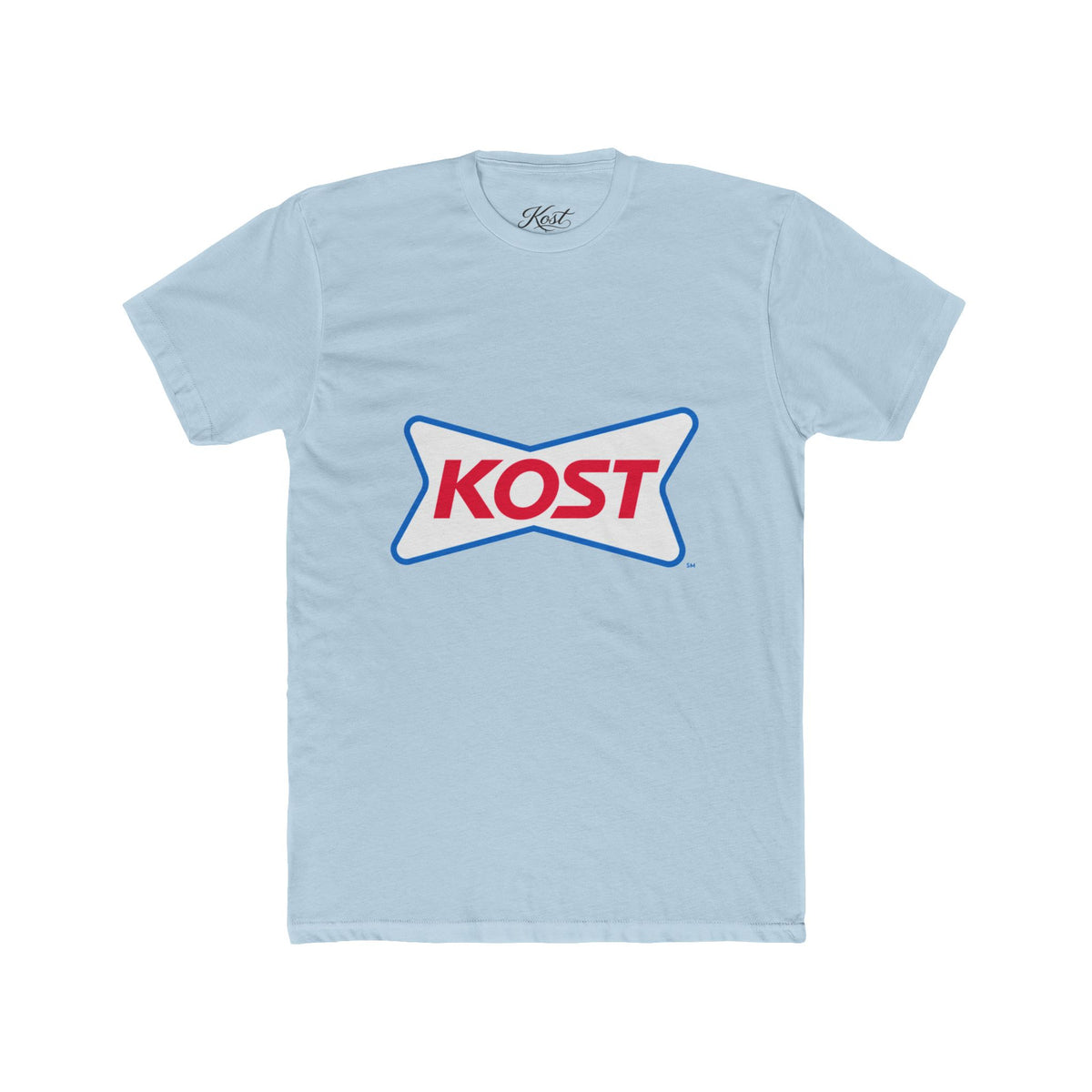 KOST Logo Tee — Retro Red & Blue Graphic T-Shirt