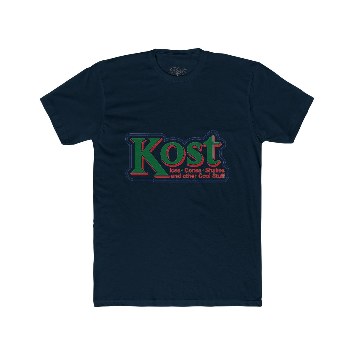 Kost Logo Crew T-Shirt — Retro Grocery Style Graphic Tee