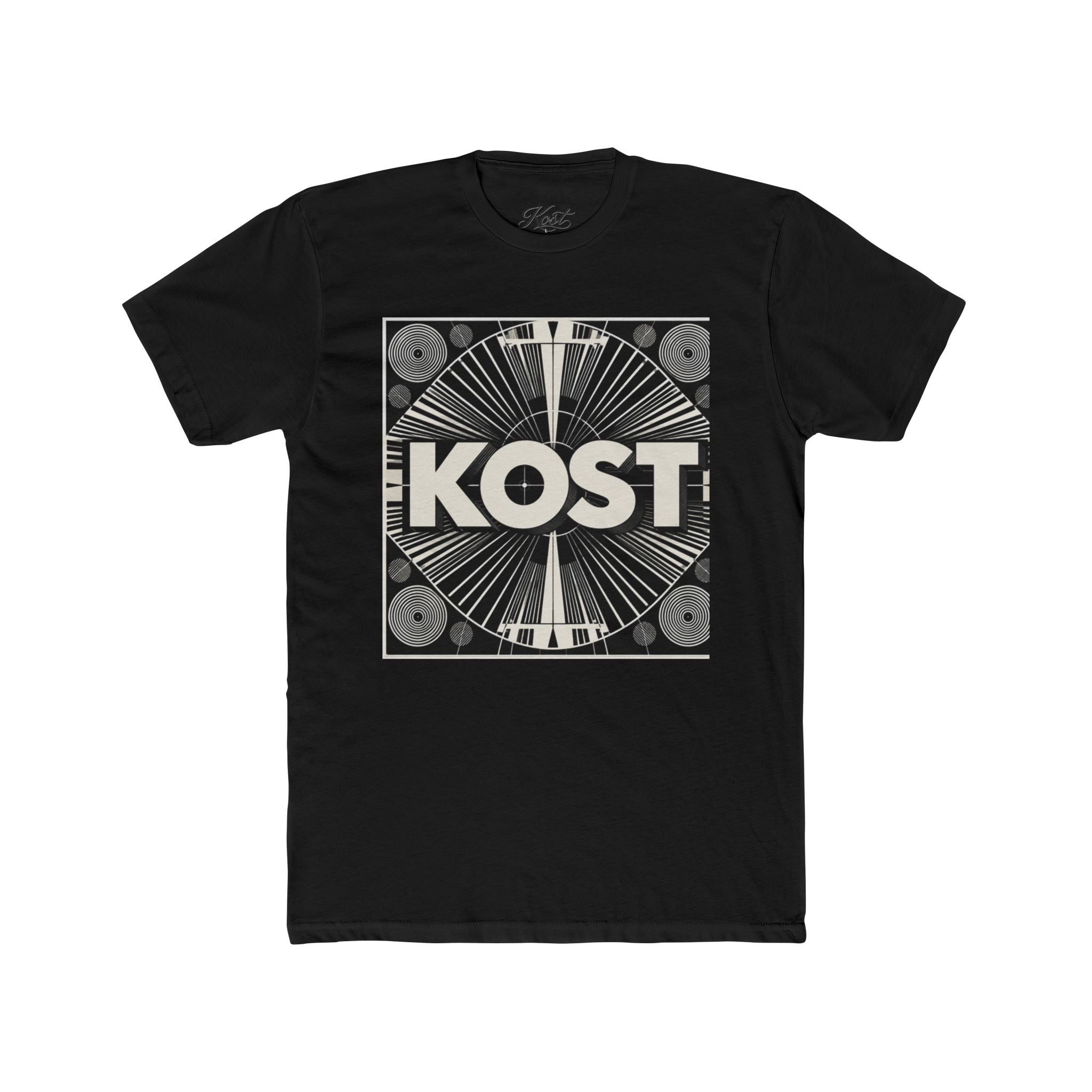 KOST Retro Record Label Tee — Vintage Vinyl Graphic T-Shirt