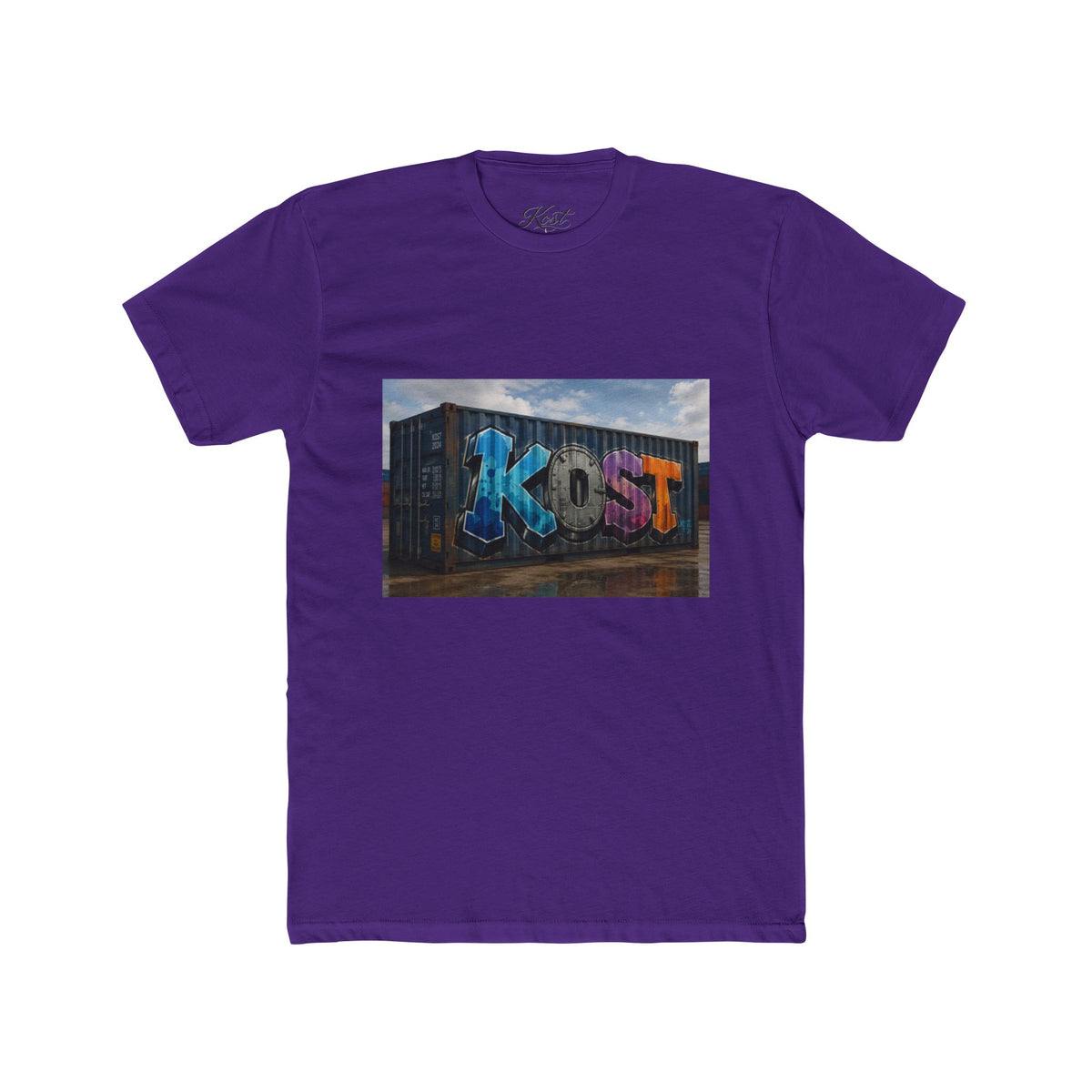Graffiti 'Kost' Street Art Tee — Urban Container Mural T-Shirt