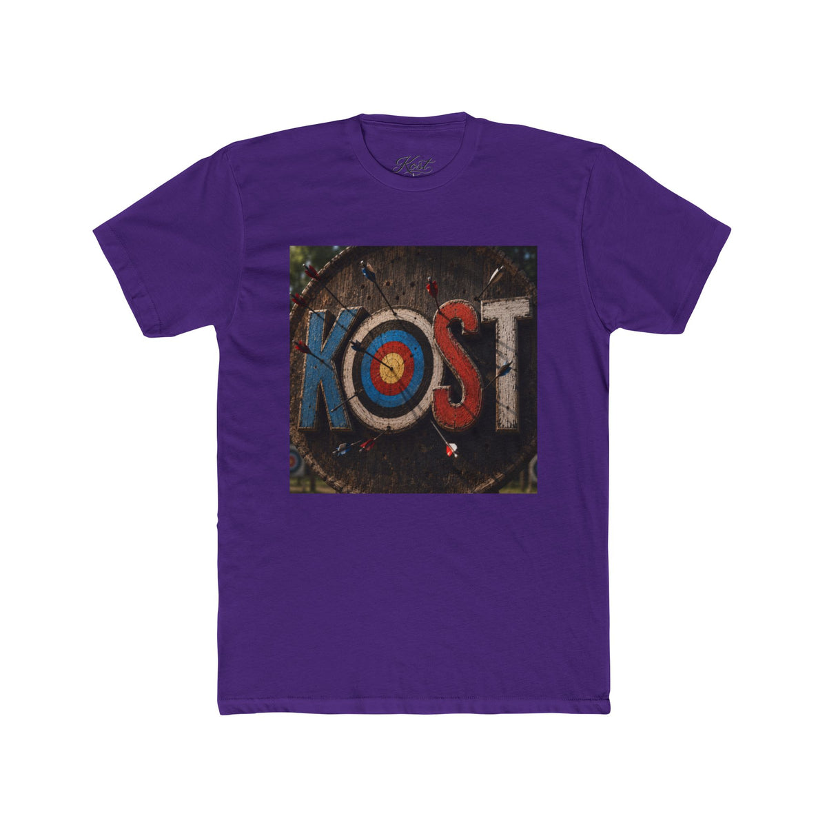 KOST Target Logo T‑Shirt — Retro Archery Bullseye Graphic Tee