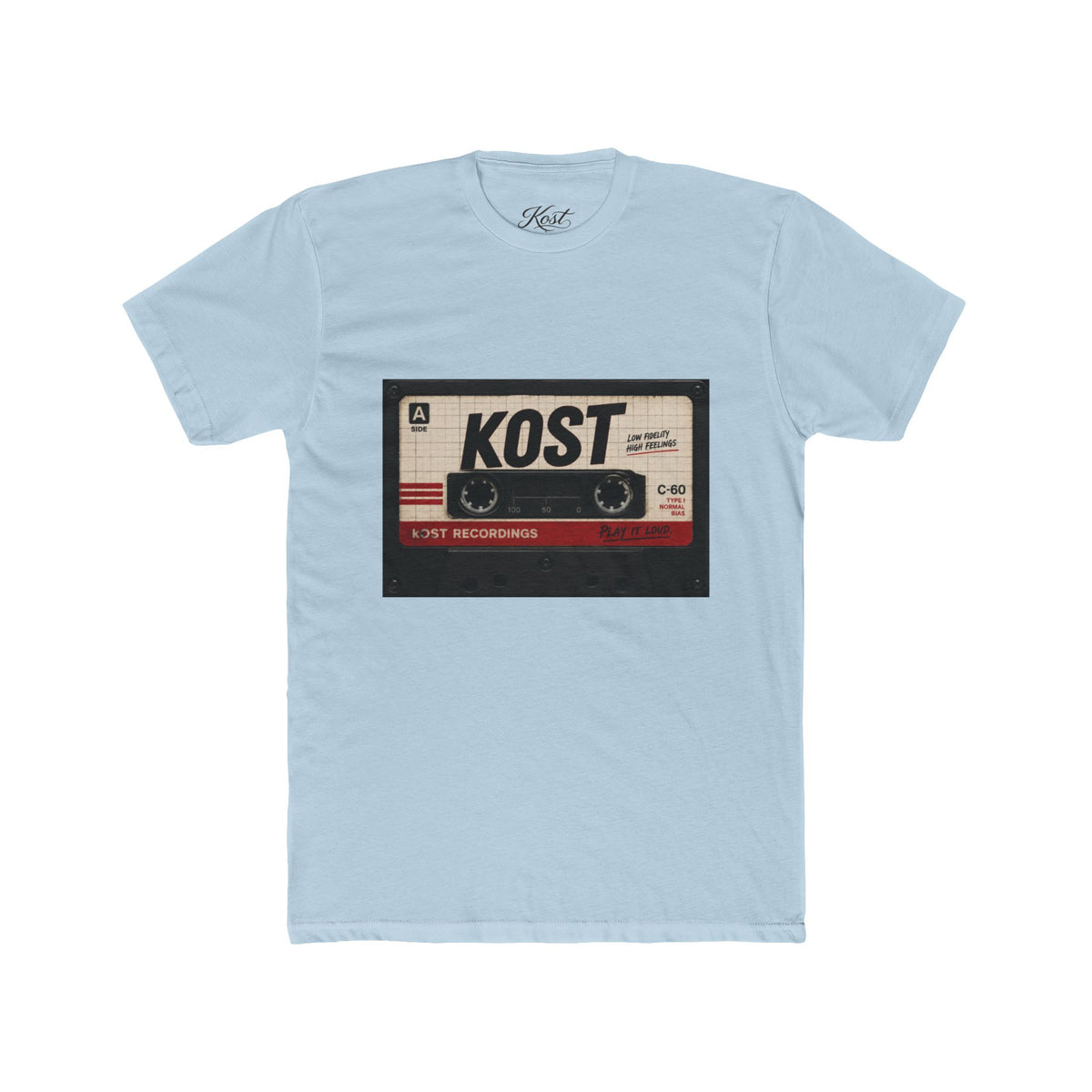 Retro Cassette Tape Tee — "KOST" Vintage Music T-Shirt