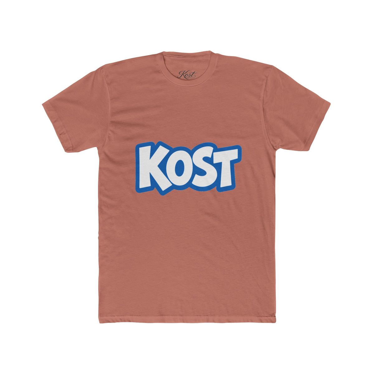 KOST Logo Tee - Bold Blue Graphic Cotton T-Shirt