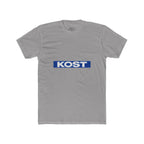 KOST Logo Tee — Retro Blue Box Graphic Cotton T‑Shirt