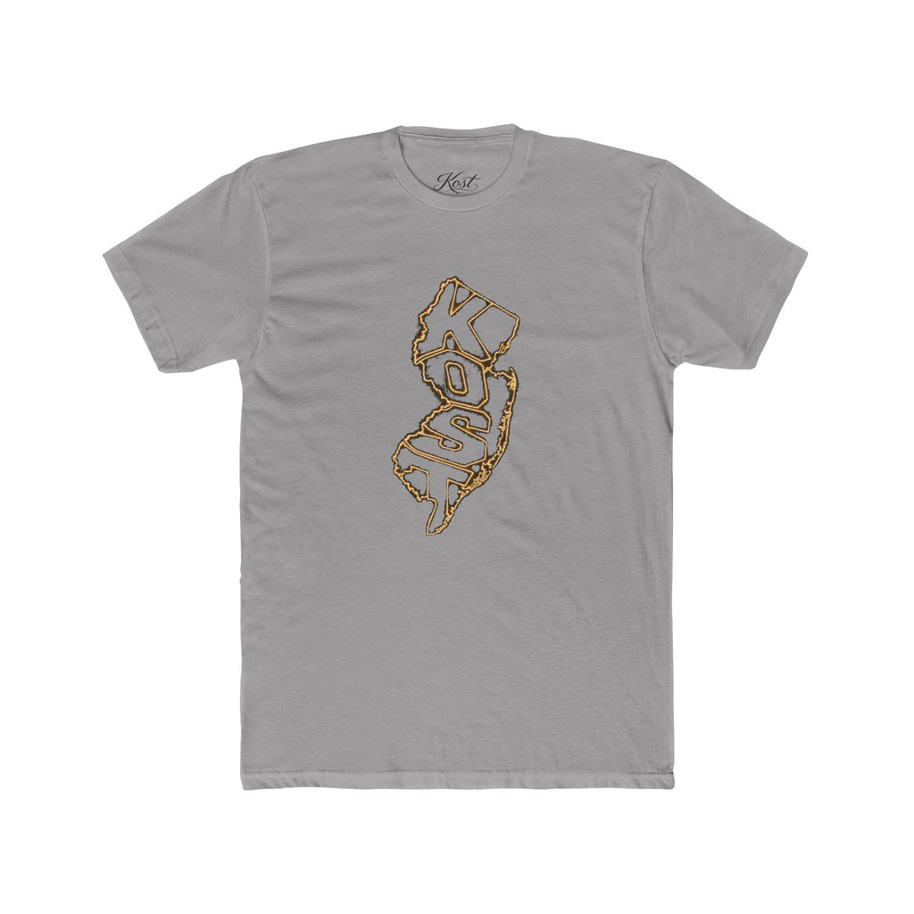 New Jersey 'KOSO' Map Tee — Vintage Gold State Graphic T-Shirt
