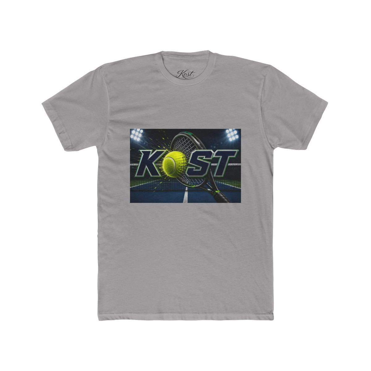 KOST Tennis Logo Tee — Court Night Graphic T-Shirt