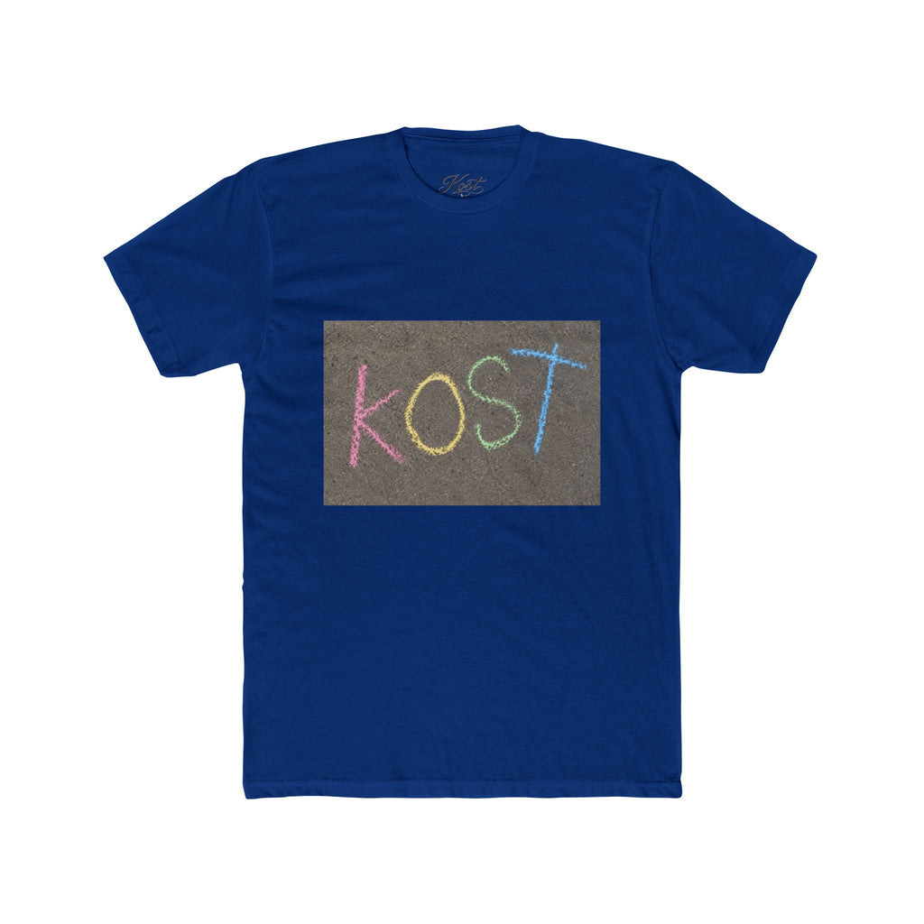 KOST Chalkboard Tee — Colorful Handwritten Graphic T-Shirt