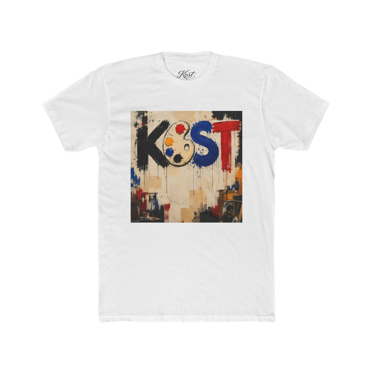 Artist Palette Tee — KOST Abstract Paint Graphic T-Shirt
