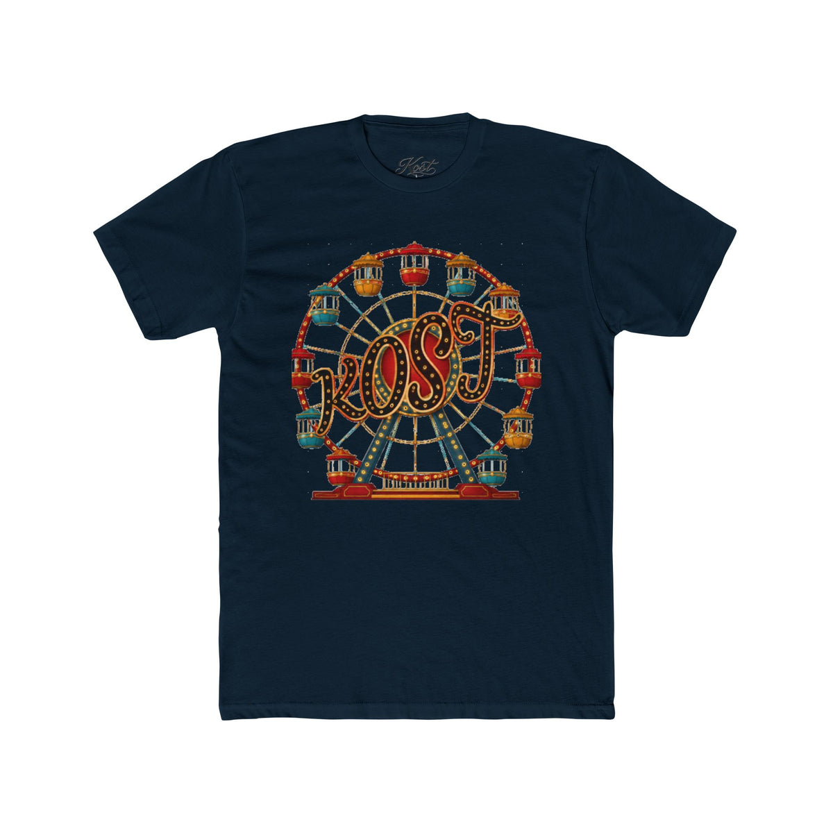 Vintage Ferris Wheel Amusement Park Cotton Tee