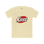 Kost Logo Tee — Retro Red Oval Graphic Cotton T‑Shirt