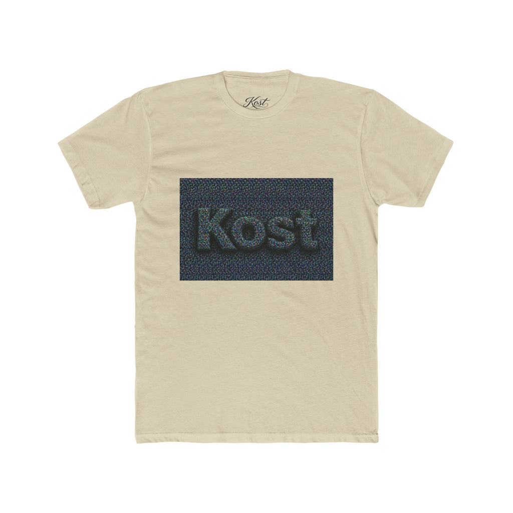 Kost Embroidered Logo Tee — Minimalist Cotton Crew T‑Shirt