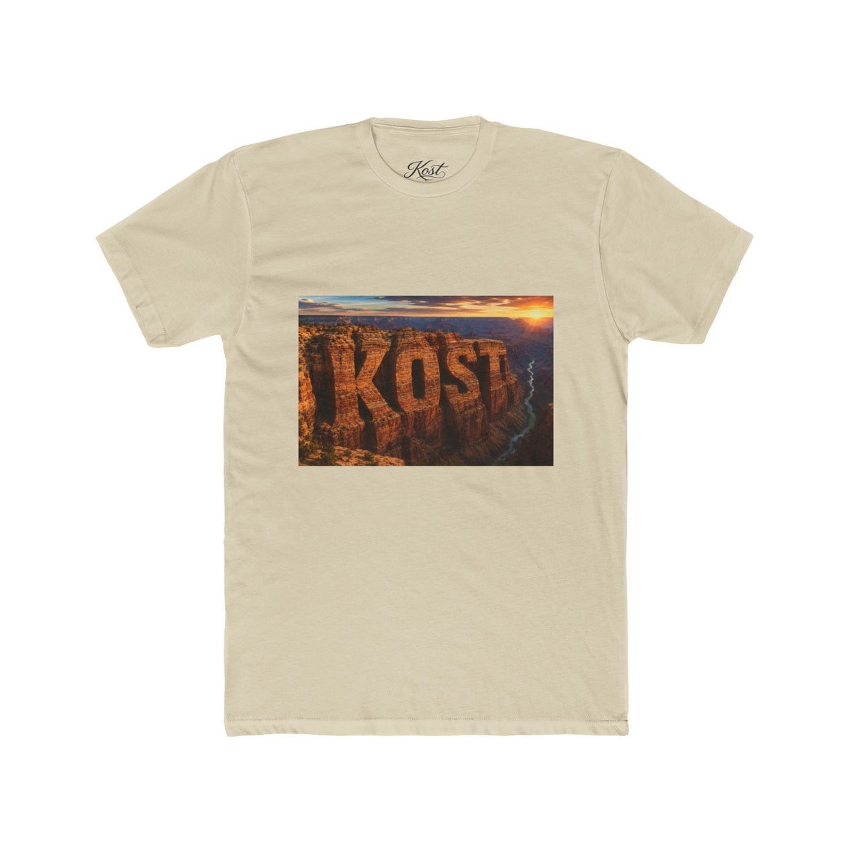 KOST Canyon Landscape Tee — Scenic Sunset Photo Graphic T-Shirt