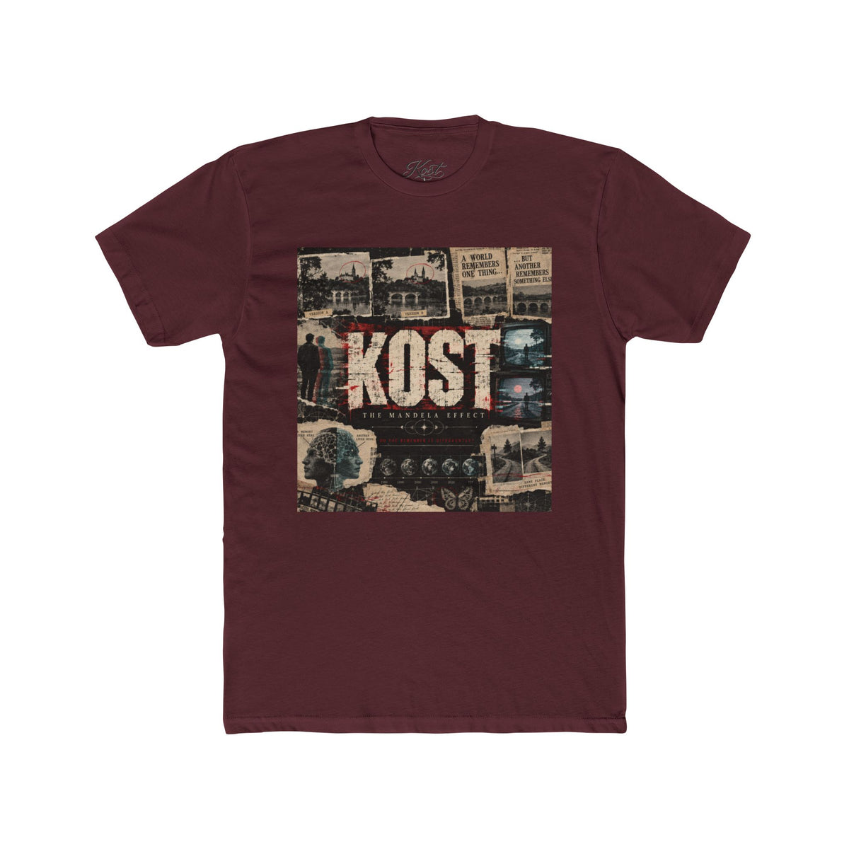 KOST Vintage Collage Tee – Retro Travel Photo Graphic T-Shirt
