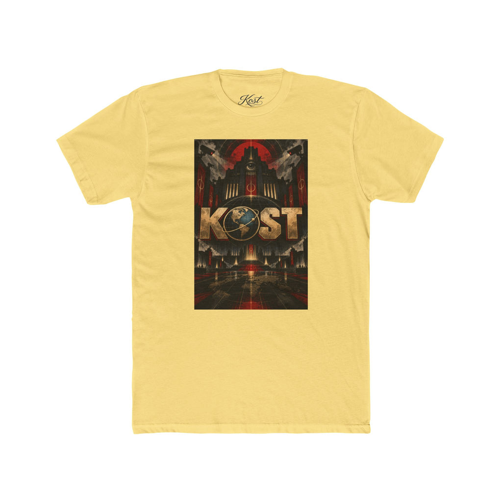 KOST Retro Sci‑Fi Graphic Tee — Vintage Futuristic Logo T‑Shirt