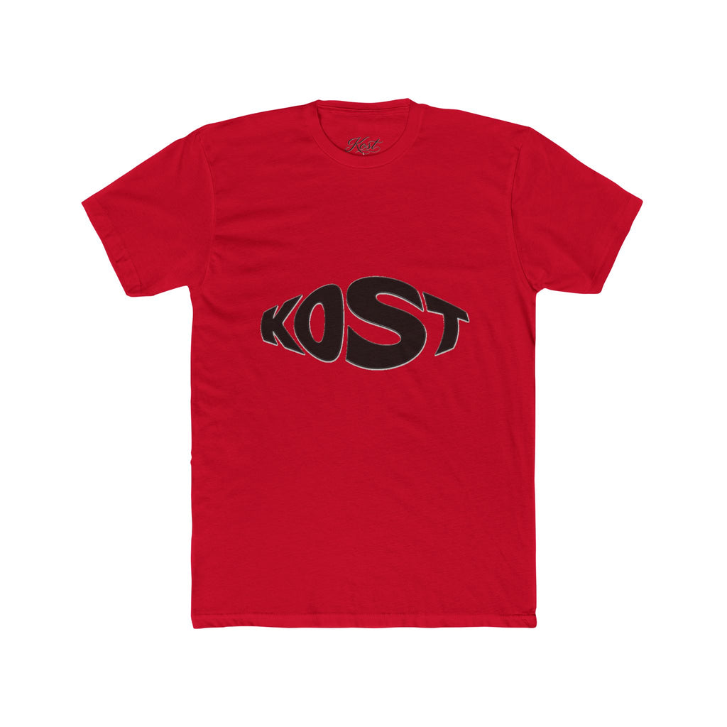 Kost Logo Tee — Minimal Black Graphic Cotton T-Shirt
