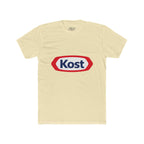 Kost Logo T-Shirt — Retro Red & Blue Graphic Crew Tee