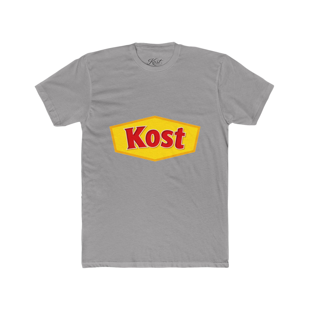 Kost Logo Tee — Retro Yellow & Red Graphic T-Shirt