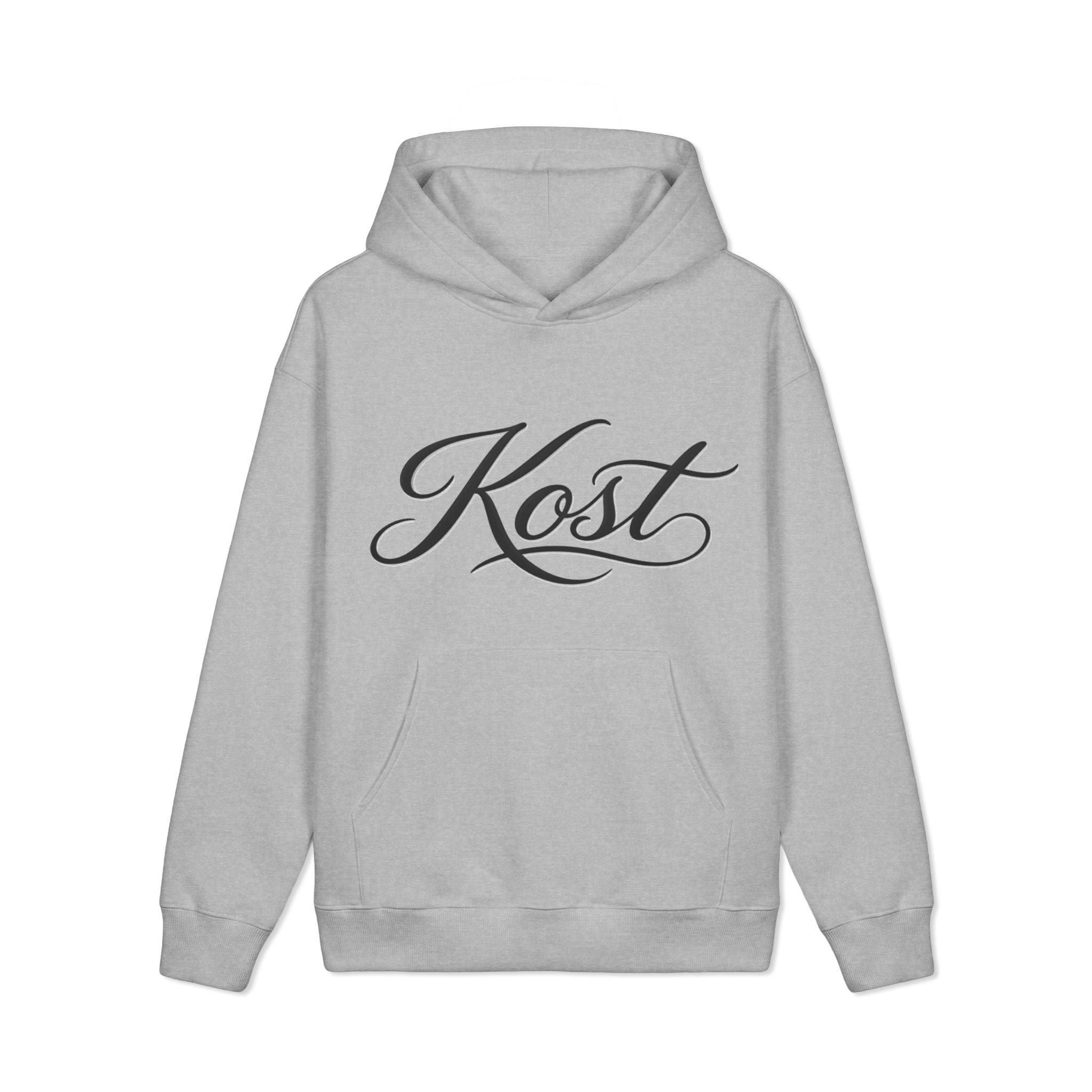 Kost Script Hoodie — Vintage Calligraphy Pullover