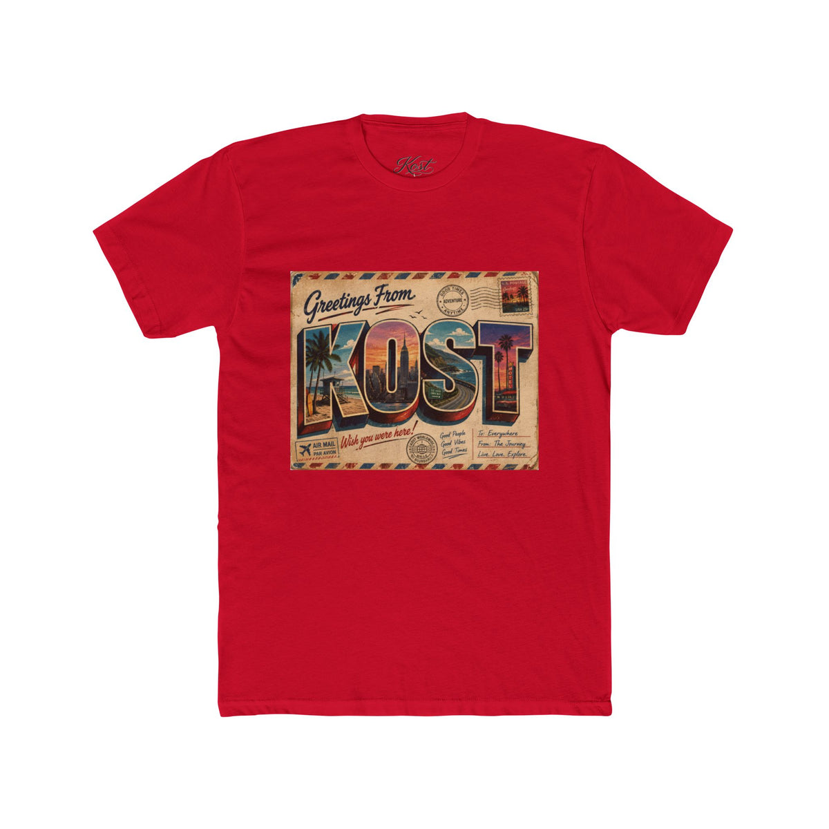 Greetings From KOST Vintage Postcard Tee