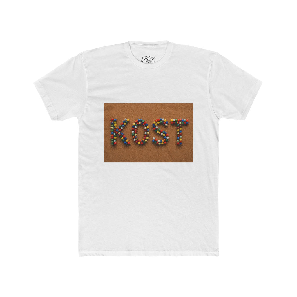 KOST Colorful Beaded Letter Graphic T-Shirt