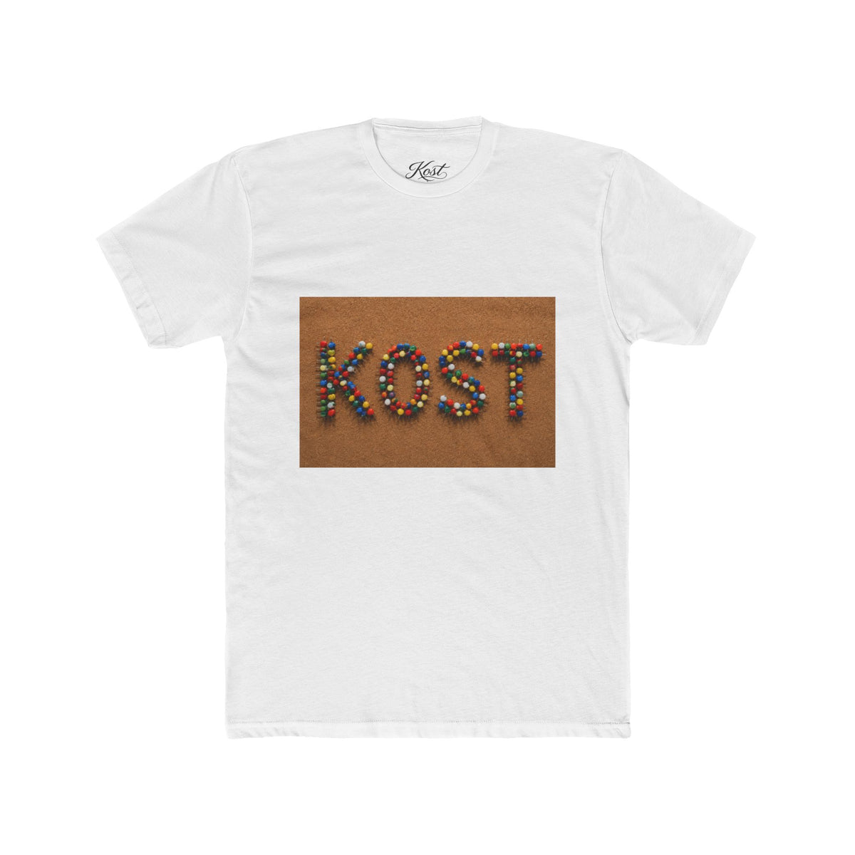 KOST Colorful Beaded Letter Graphic T-Shirt