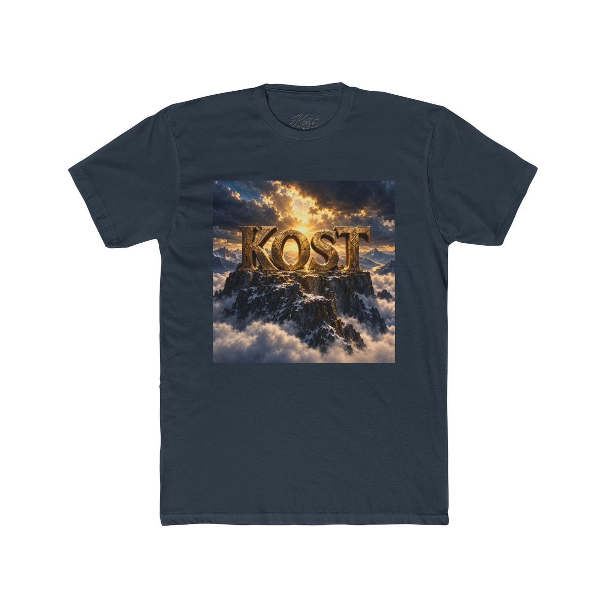 KOST Gold Logo Tee — Cloudscape Graphic T-Shirt