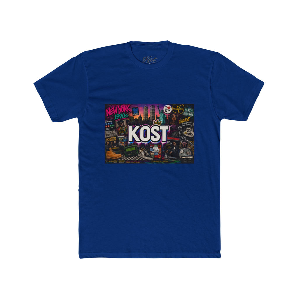 KOST Retro Cityscape Tee — New York Neon Graphic Crew Shirt