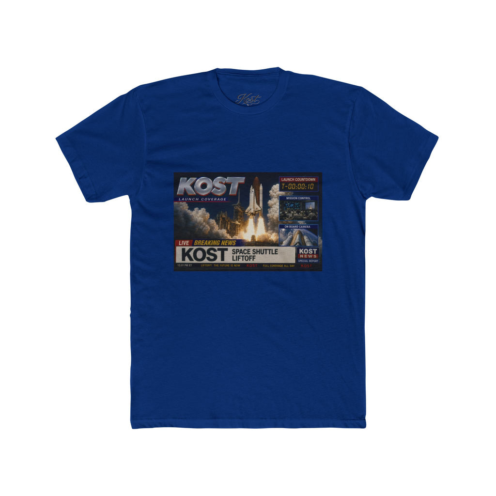 KOST Space Shuttle Launch Graphic Tee – Retro Rocket Sci‑Fi T-Shirt