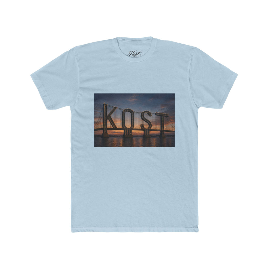 Kost Bridge Sunset Tee — Scenic Photo Graphic T-Shirt