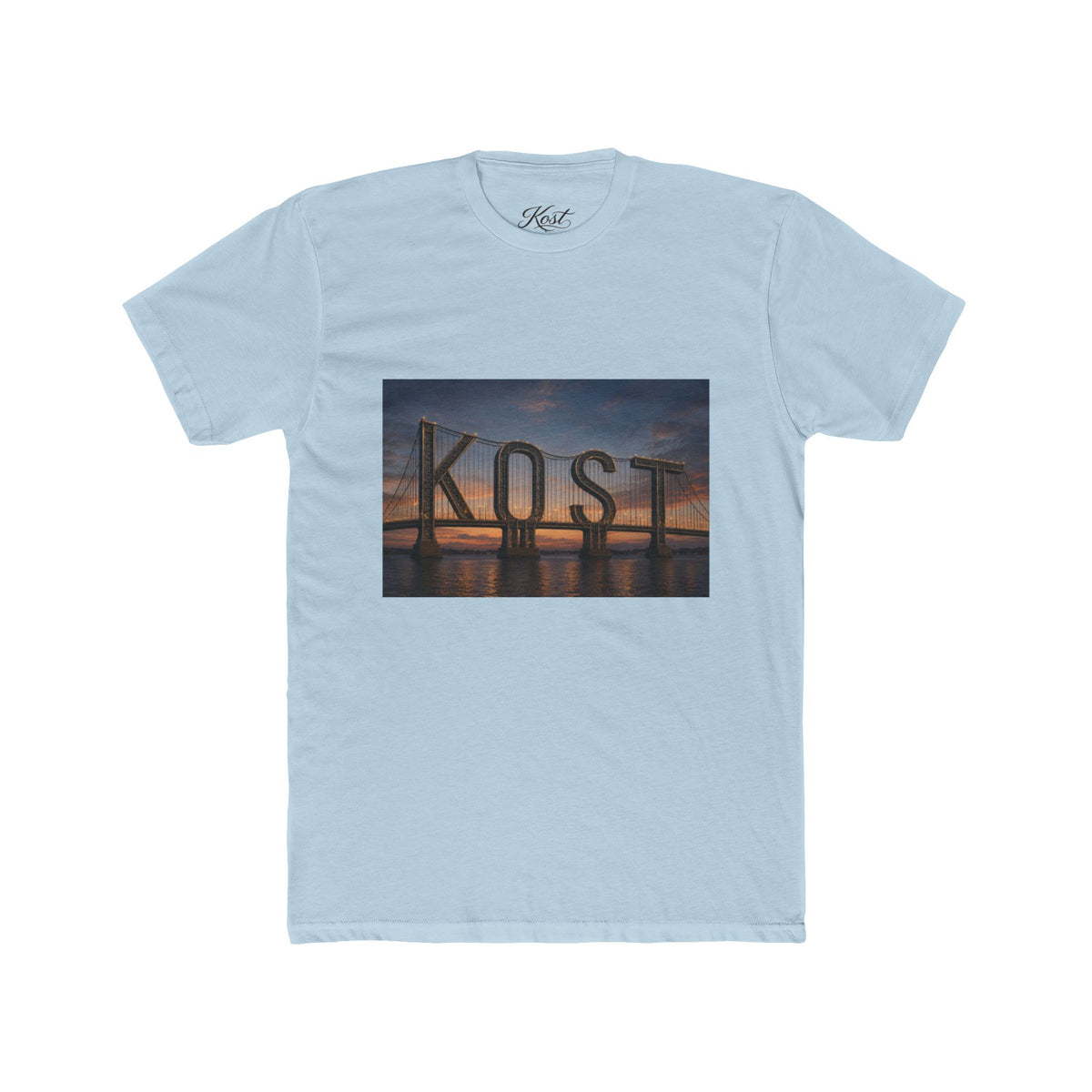 Kost Bridge Sunset Tee — Scenic Photo Graphic T-Shirt