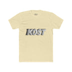 KOST 3D Metallic Logo Tee — White Graphic Crewneck T-Shirt