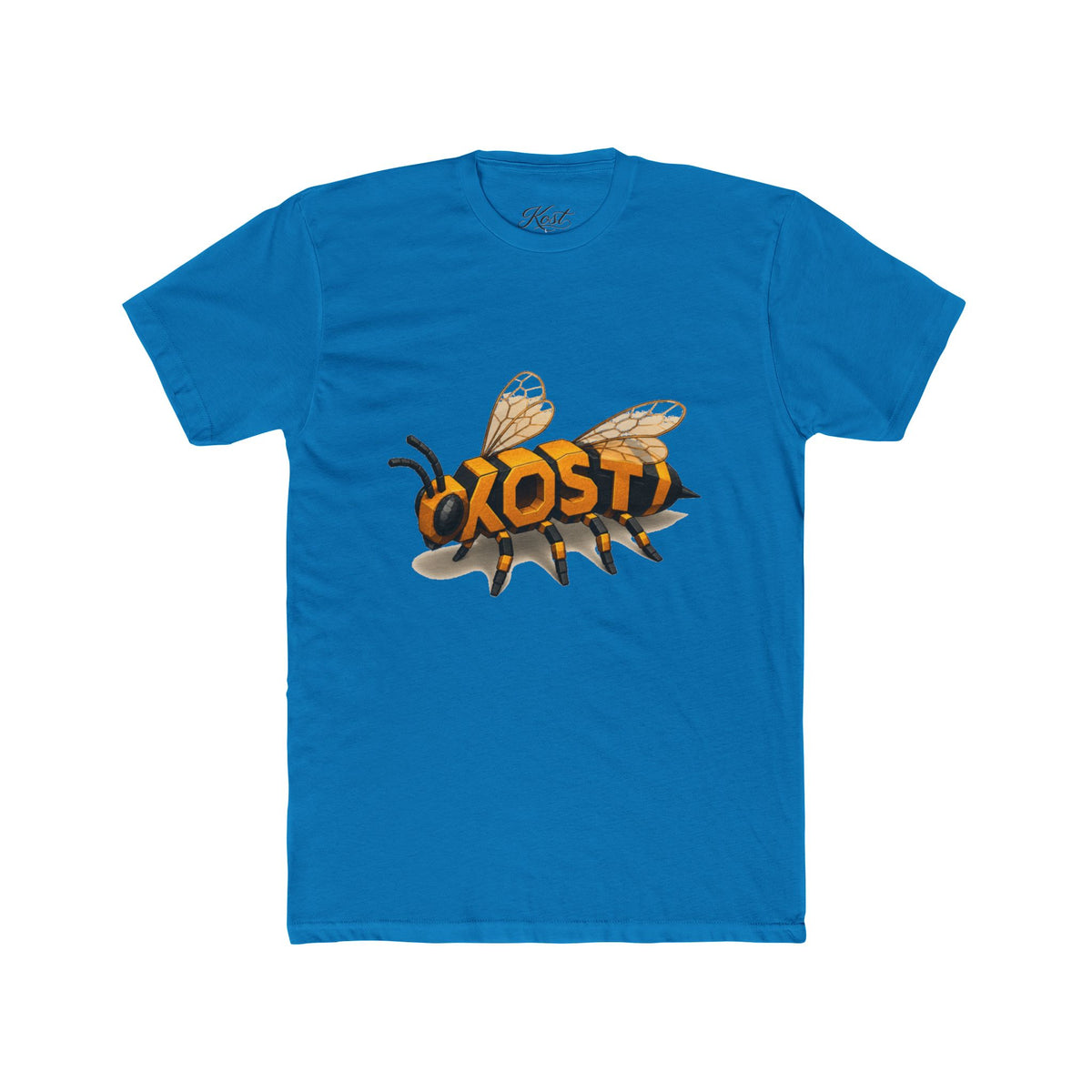 Bee Graphic Tee — 'KOST' Lettering Insect Design Cotton T-Shirt