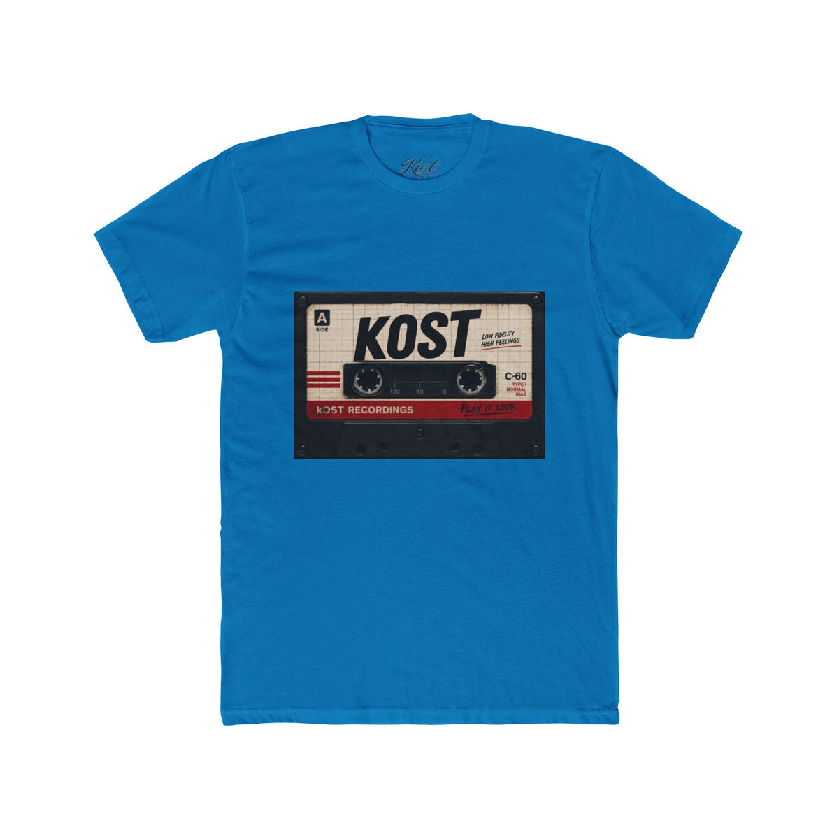 Retro Cassette Tape Tee — "KOST" Vintage Music T-Shirt