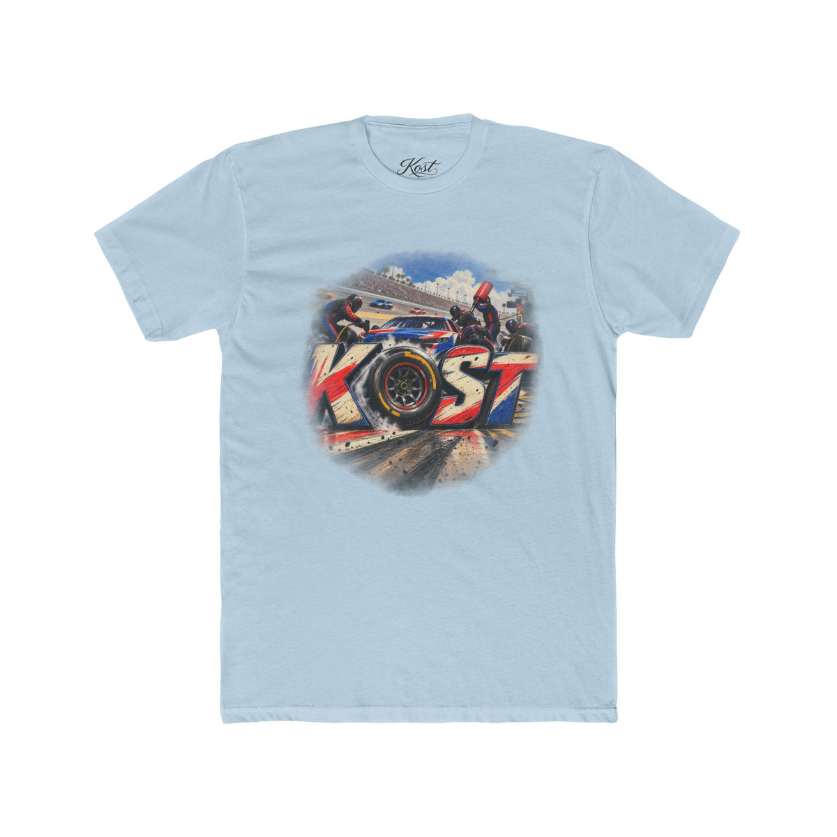 KOST Racing Motorcycle Tee — Vintage Track Bike Graphic Shirt