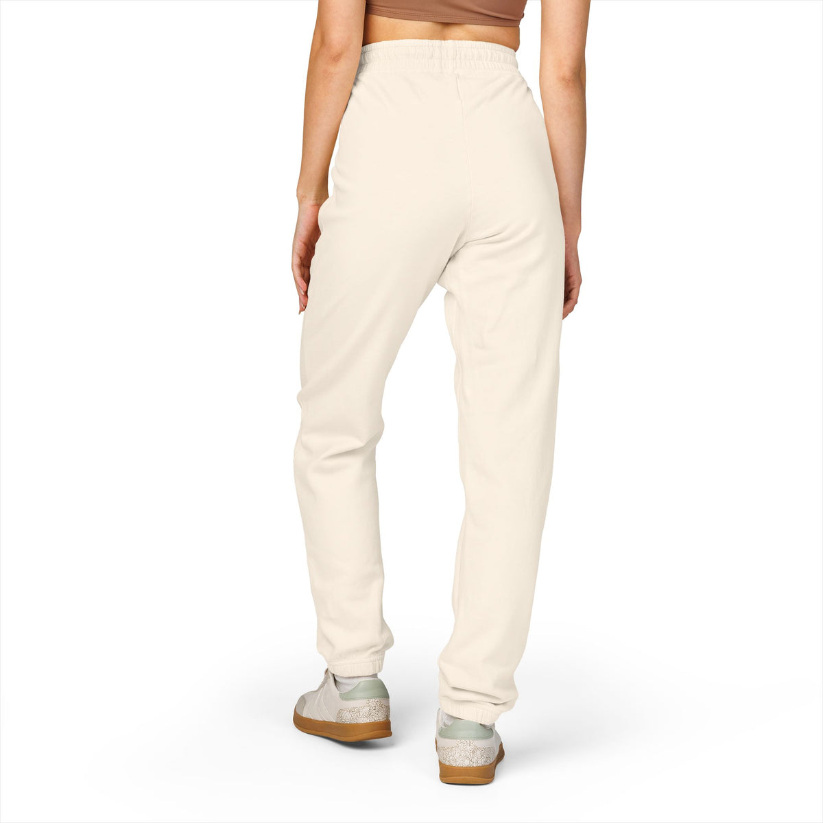 Embroidered 'Nice' Fleece Sweatpants – Soft Garment-Dyed Joggers