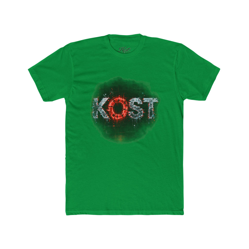 Lost Distressed Graphic Tee — 'LOST' Red & Blue Vintage Smoke Design
