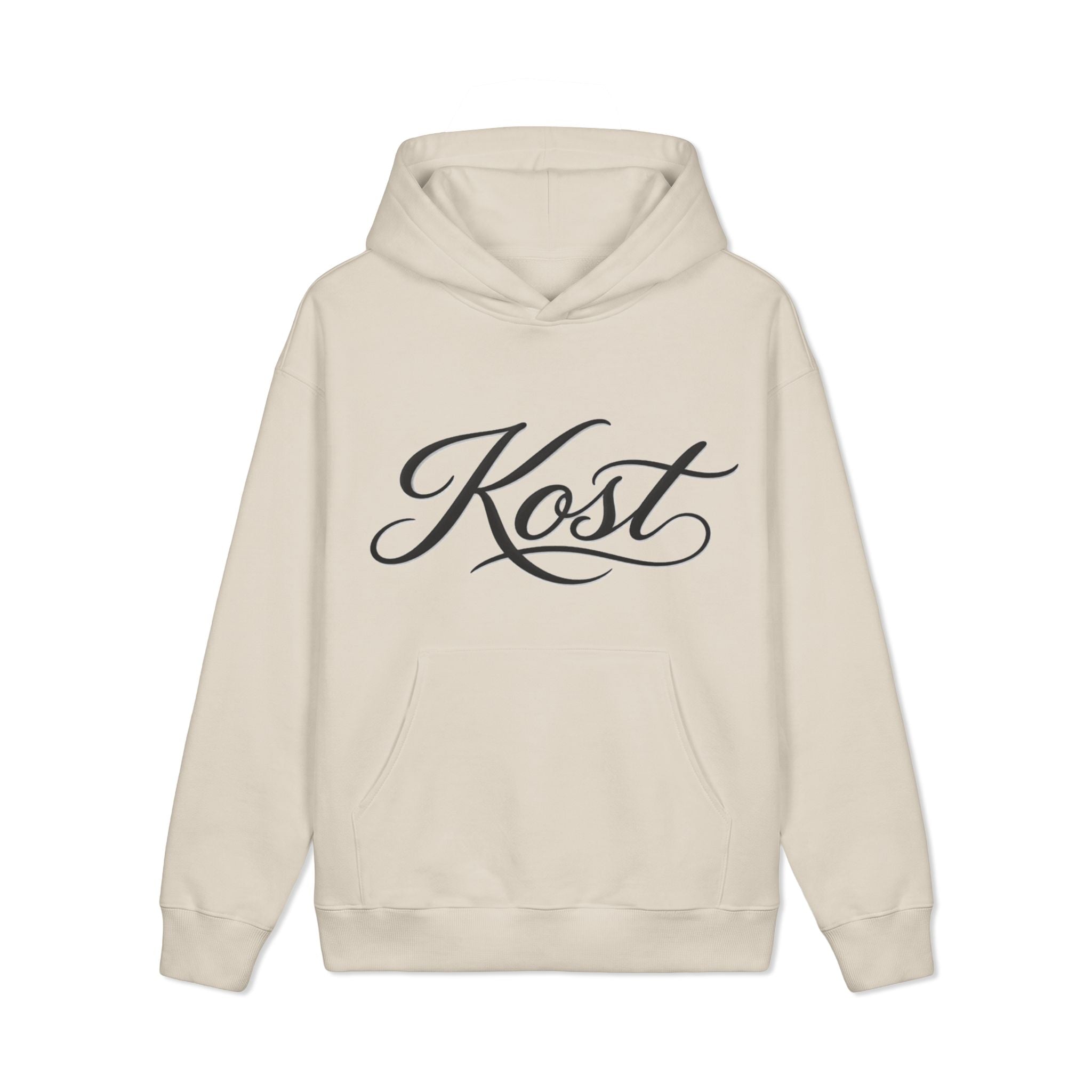 Kost Script Hoodie — Vintage Calligraphy Pullover