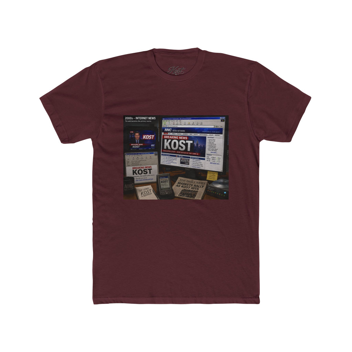 KOST Radio Collage Tee — Vintage Music Station Graphic T‑Shirt