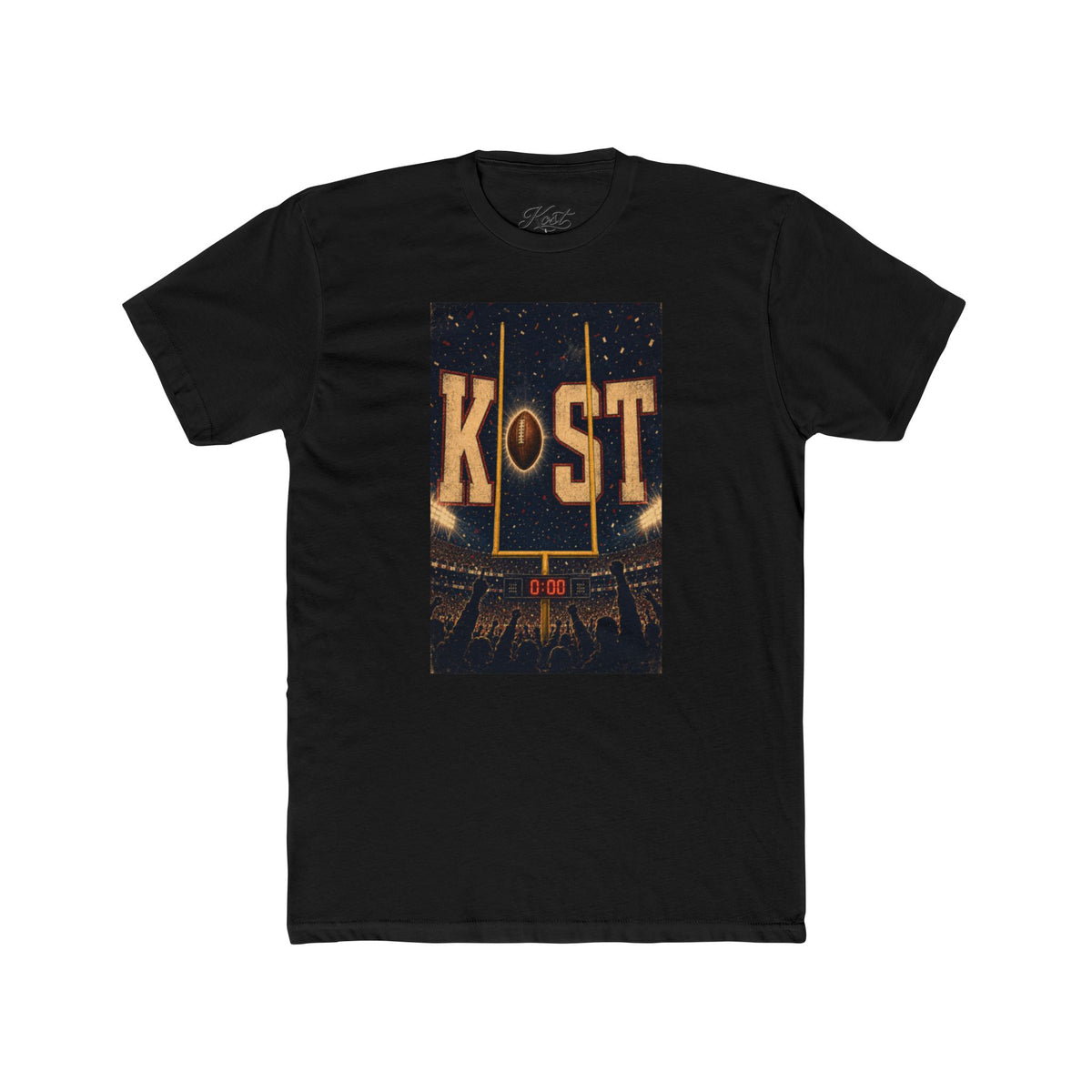 KOST Football Goal Tee — Vintage Stadium Graphic Crew Shirt