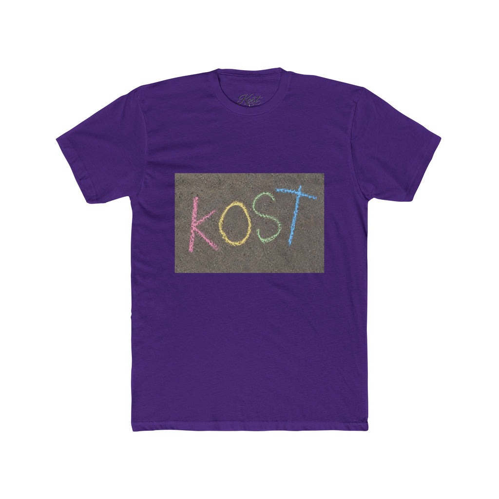 KOST Chalkboard Tee — Colorful Handwritten Graphic T-Shirt