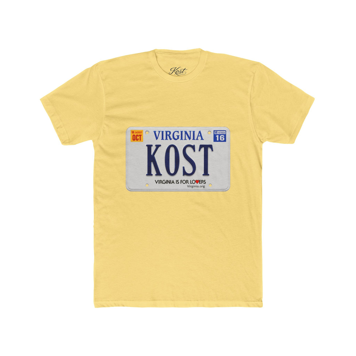 Virginia License Plate 'KOST' T-Shirt