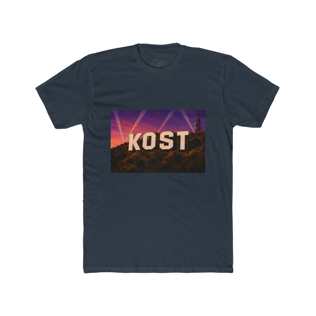 KOST Hollywood Sign Tee — Retro Sunset Graphic T-Shirt