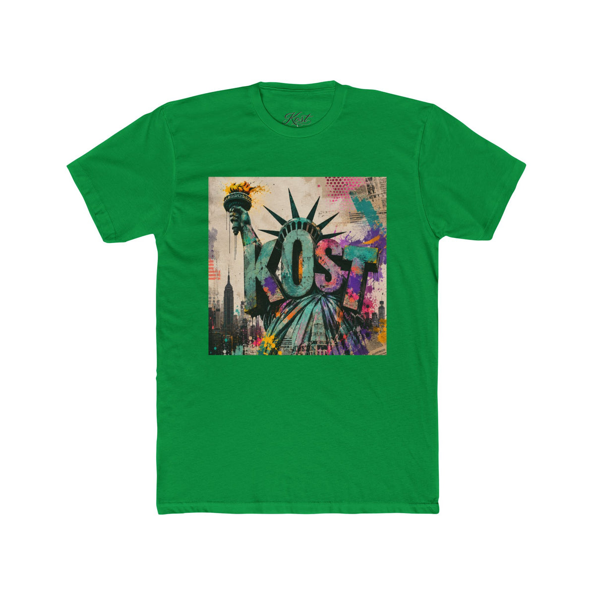 KOST Statue of Liberty Graphic Tee – Colorful NYC Street Art T-Shirt